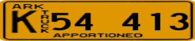 Trailer License Plate